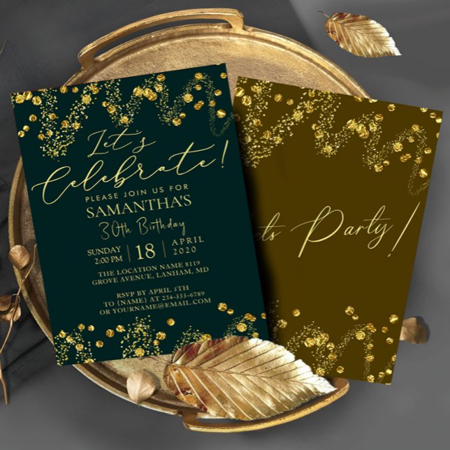 Confetti Celebration Birthday Party Invitation (Creator Uploaded)