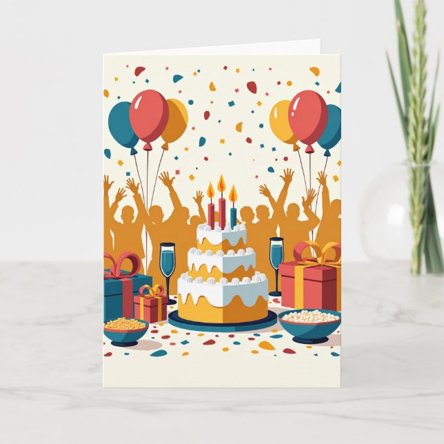 Confetti Celebration Card (Front)