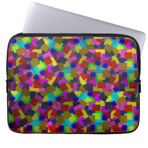 Confetti Chaos: A Burst of Colorful Paper Fragment Laptop Sleeve
