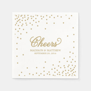 Confetti Cheers Personalised Paper Napkins