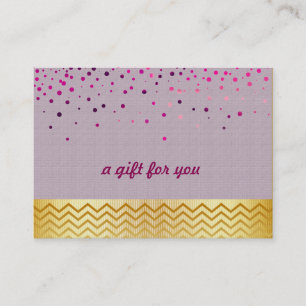 Confetti Chevron Salon and Spa Gift Certificate