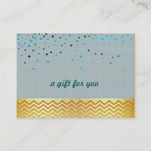 Confetti Chevron Salon and Spa Gift Certificate