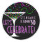 Confetti Cocktail Birthday Round Sticker