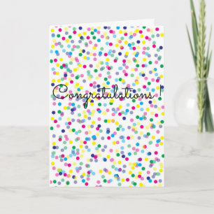 Confetti Congrats Remission Card