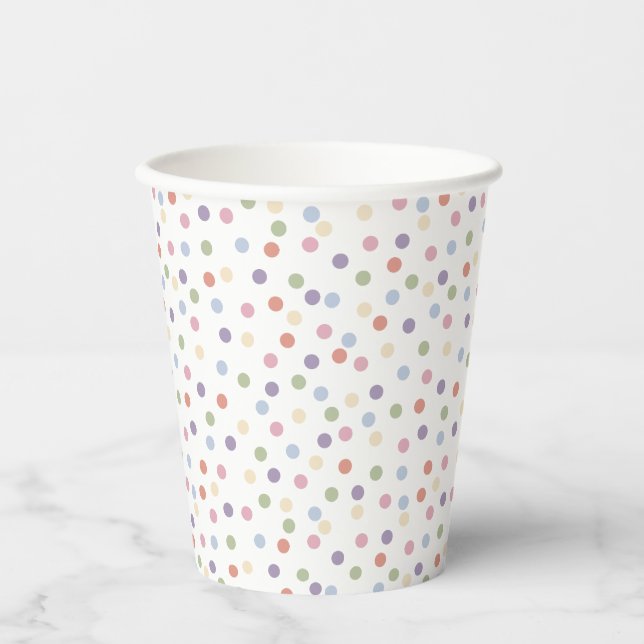 Confetti Contemporary (Dots) Paper Cups (Front)