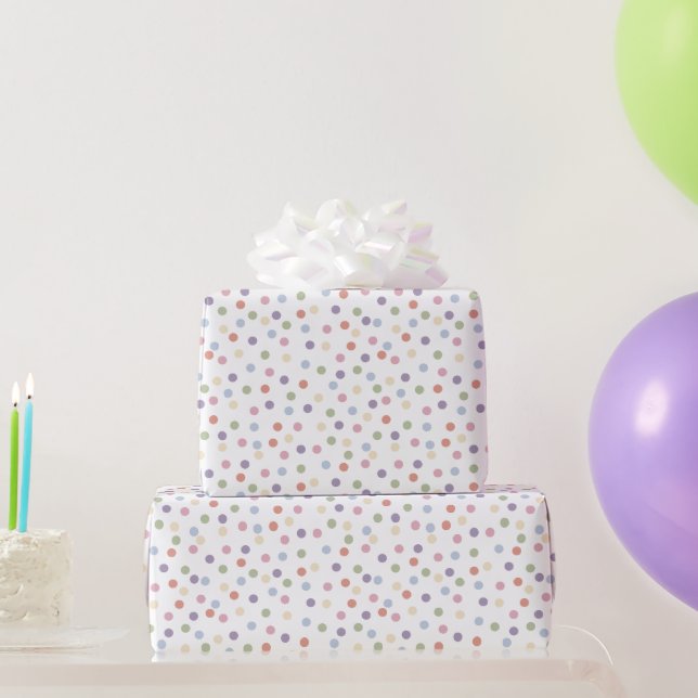 Confetti Contemporary (Dots) Wrapping Paper (Party Gifts)