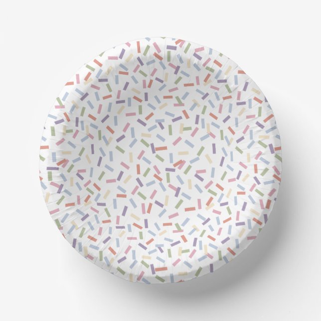 Confetti Contemporary (Sprinkles) Paper Plate (Front)