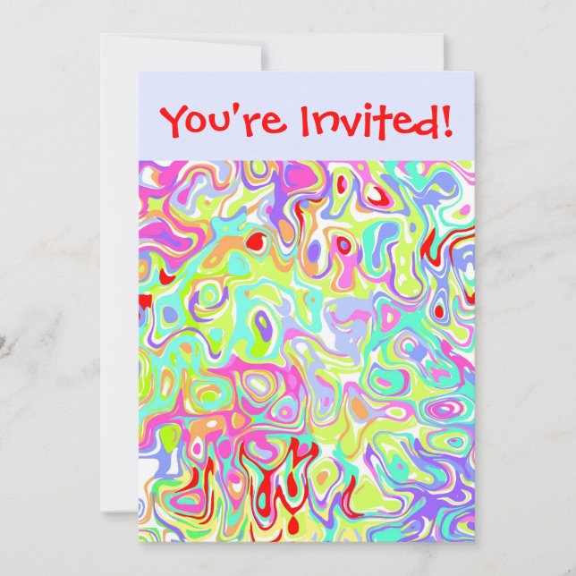 Confetti Custom Template Invitations to Personaliz (Front)