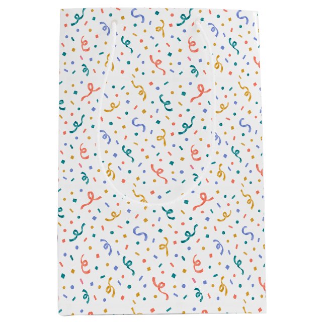 Confetti Dance Party Celebration Medium Gift Bag (Front)