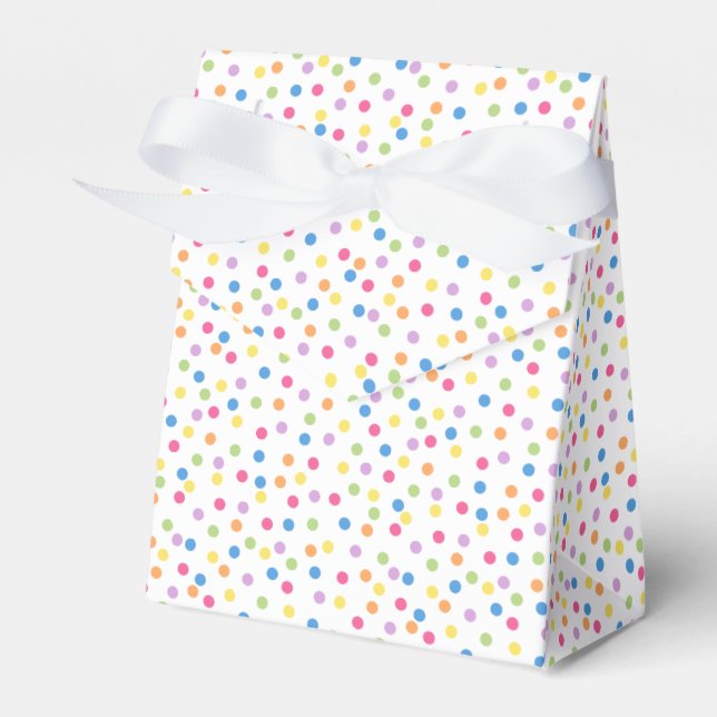 Confetti Dazzle (Dots) Favour Boxes (Front Side)