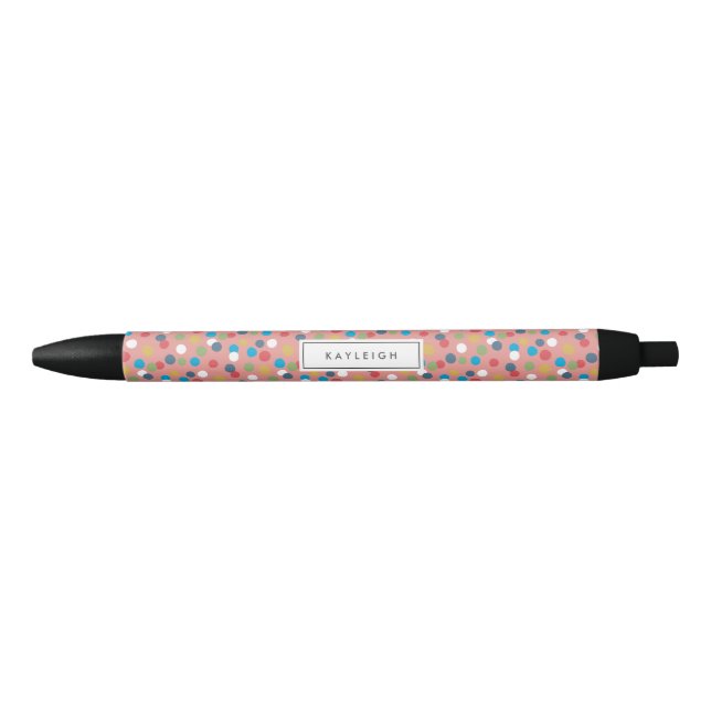 Confetti Dots Personalised Pen (Front)