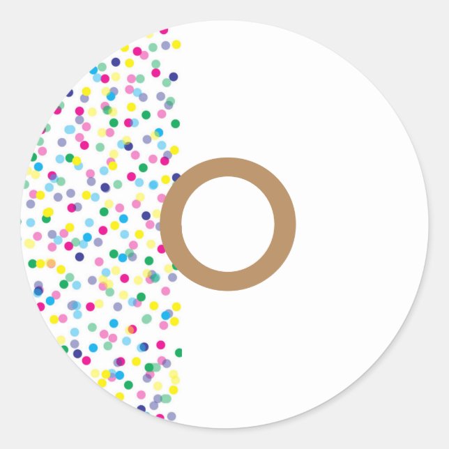Confetti Doughnut Sticker (Front)