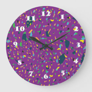 Confetti Explosion Large Clock