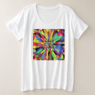 Confetti Flower Plus Size T-Shirt