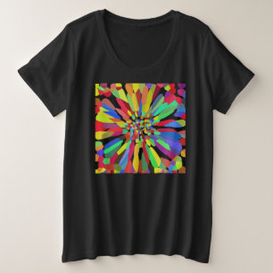Confetti Flower Plus Size T-Shirt
