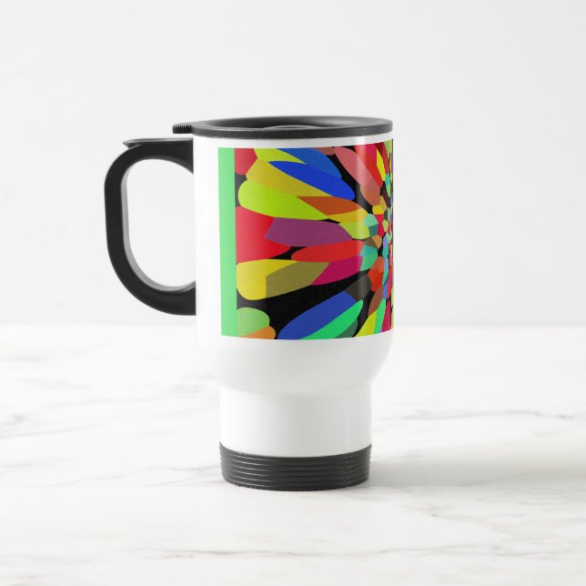 Confetti Flower Travel Mug (Left)
