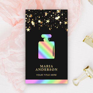 Confetti Fragrance Colourful Rainbow Perfume Bottl Business Card