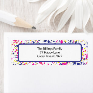 Confetti Fun Sprinkles 2 Design Label