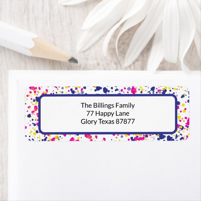 Confetti Fun Sprinkles 2 Design Label (Insitu)
