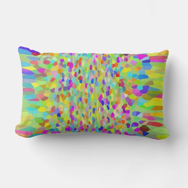 Confetti Garden Fringe Lumbar Cushion (Front)