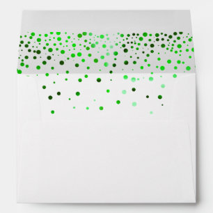 Confetti Green Gold Foil glitter for Wedding Envelopes