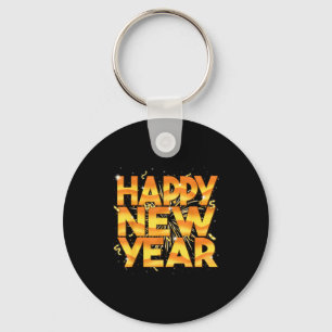 Confetti Happy New Year Shirts Men Women Kids New Key Ring