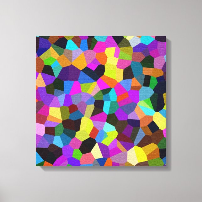 Confetti in Jewel Tones Canvas Print (Front)