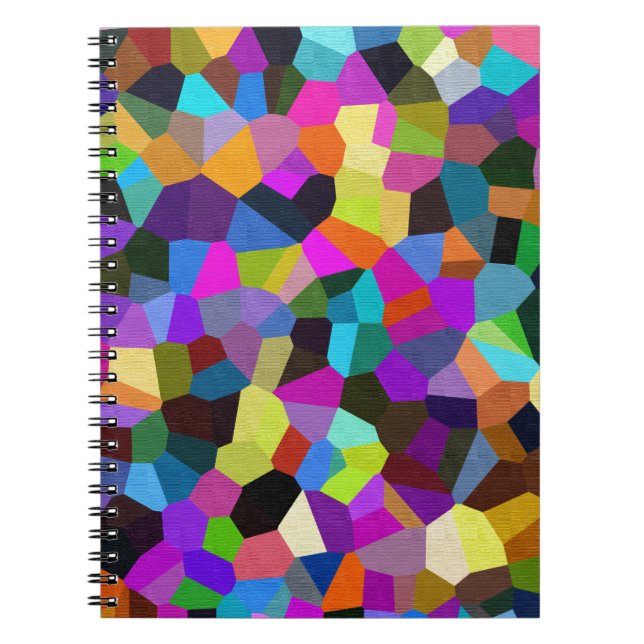 Confetti in Jewel Tones Spiral Notebook (Front)