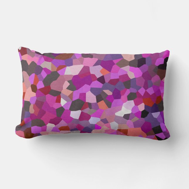 Confetti Magenta Mind Lumbar Cushion (Front)