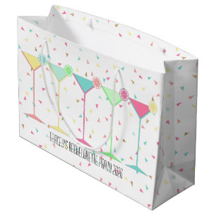 Confetti Martini Cocktail Large Gift Bag