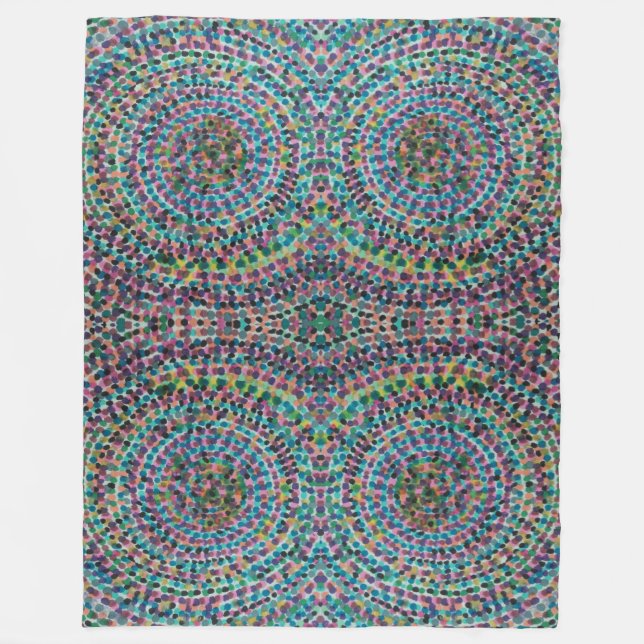Confetti Mosaic Fleece Blanket (Front)