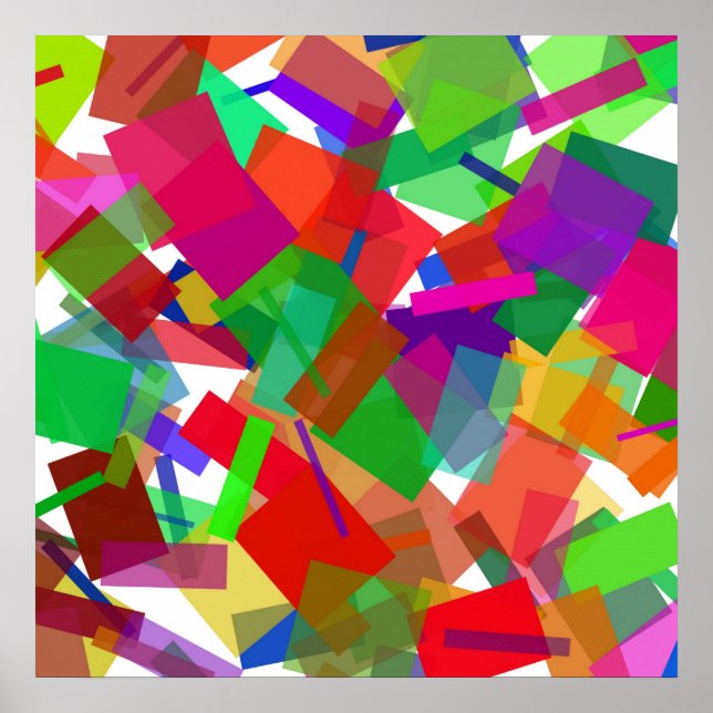Confetti Multicolor Poster (Front)