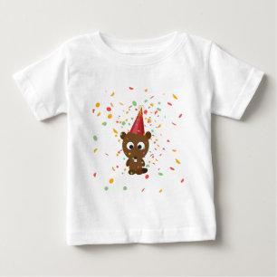 Confetti Party Beaver Baby T-Shirt