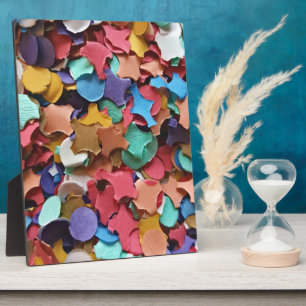 Confetti Party Carnival Colourful Paper Funny Plaque