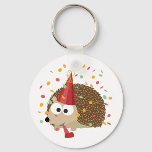 Confetti Party Hedgehog Key Ring
