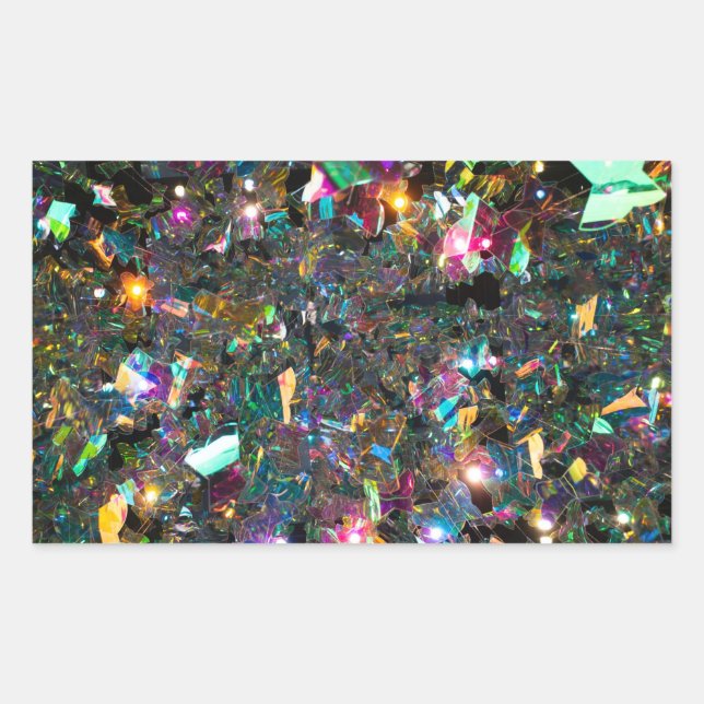 Confetti Party Rectangular Sticker (Front)