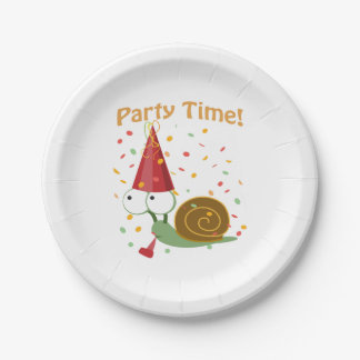 Confetti Party Time! Snail Paper Plate