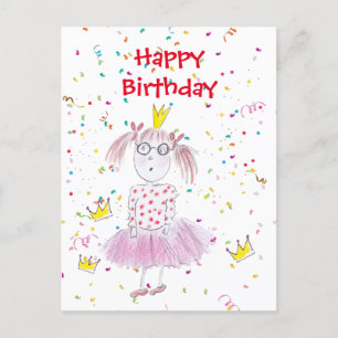 Confetti Party white Postcard