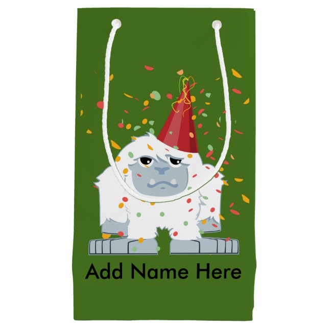 Confetti Party Yeti Small Gift Bag (Front)
