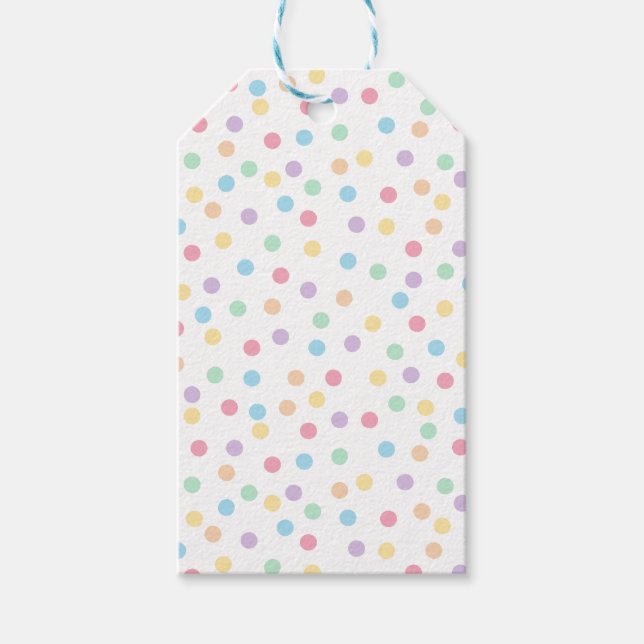 Confetti Pastels (Dots) Gift Tags (Front)