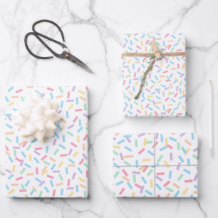 Confetti Pastels (Sprinkles) Wrapping Paper Sheet