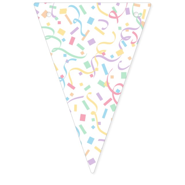 Confetti Pastels (Surprise) Bunting (First Flag)