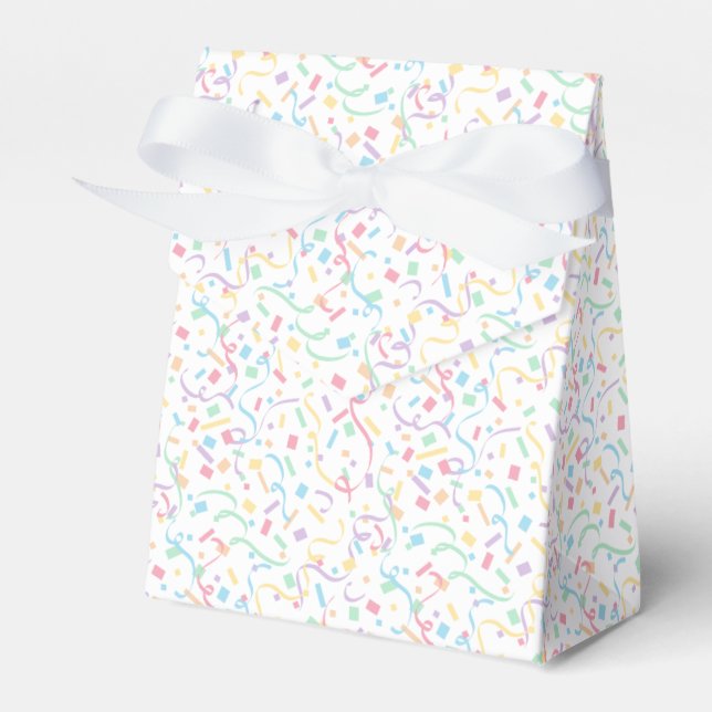 Confetti Pastels (Surprise) Favour Box (Front Side)