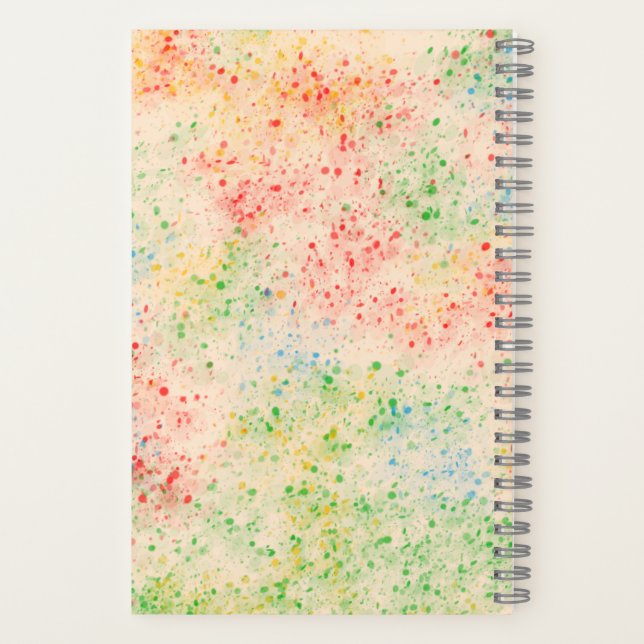 Confetti Pattern Notebook (Back)