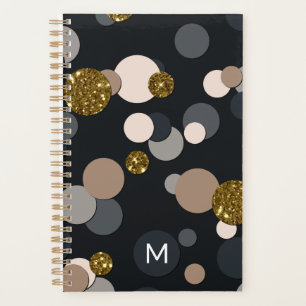 Confetti Peach, Maple, Grey and Gold Glitter Planner
