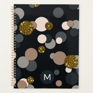 Confetti Peach, Maple, Grey and Gold Glitter Planner