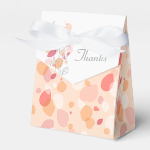 Confetti petal flowers thanks wedding favour box