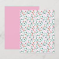 Confetti Pink, Red and Green Pattern
