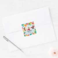 Confetti Polka Dots Boys Photo Birthday Party