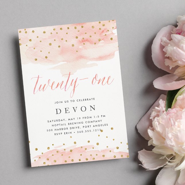 Confetti Pop | 21st Birthday Party Invitation (Creator Uploaded)